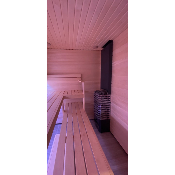 Stufa elettrica per sauna - SAUNUM Experience Nero
