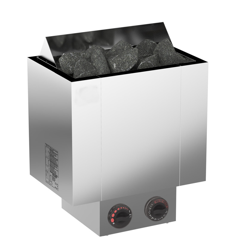 Stufa elettrica per sauna – SAWOTEC Nordex Plus, con unità di controllo