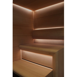 CARIITTI Sauna Linear Glass - raccordo in fibra ottica  CARIITTI Sauna Linear Glass - raccordo in fibra ottica