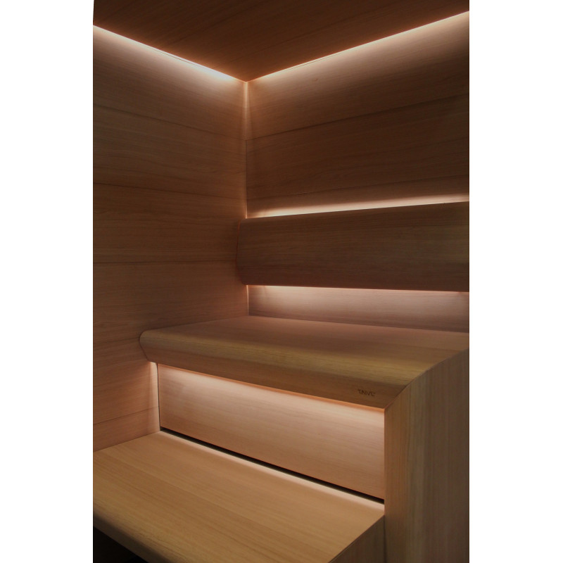 CARIITTI Sauna Linear Glass - raccordo in fibra ottica
