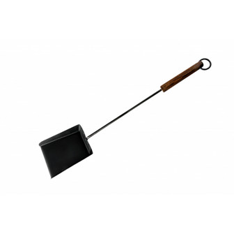 Pala da camino con manico in legno