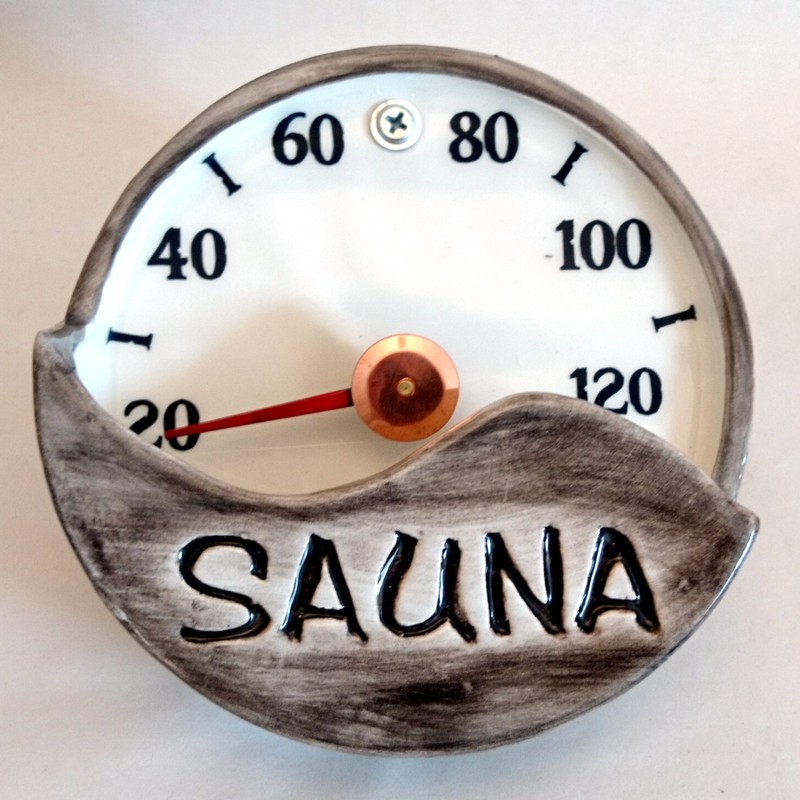 Termometro per sauna in ceramica - SAUNA