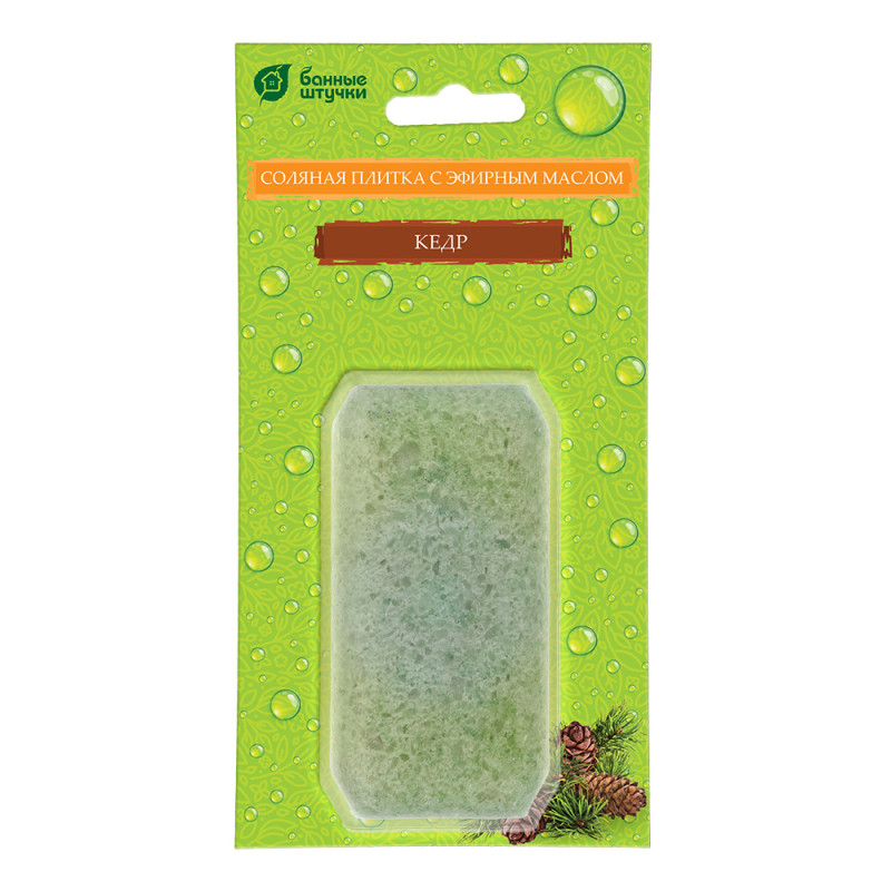 Piastrelle di sale per sauna con oli essenziali - Cedro