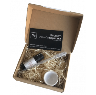 Set SAUNUM con olio essenziale