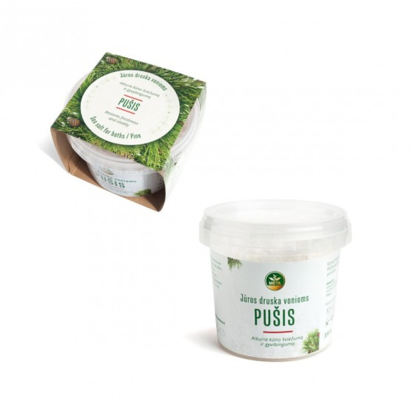 Sale marino con olio essenziale di pino