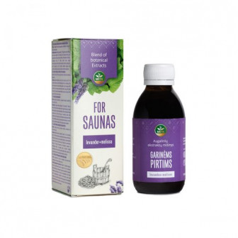 Miscela di estratti vegetali per sauna con oli essenziali di lavanda e melissa, 150 ml