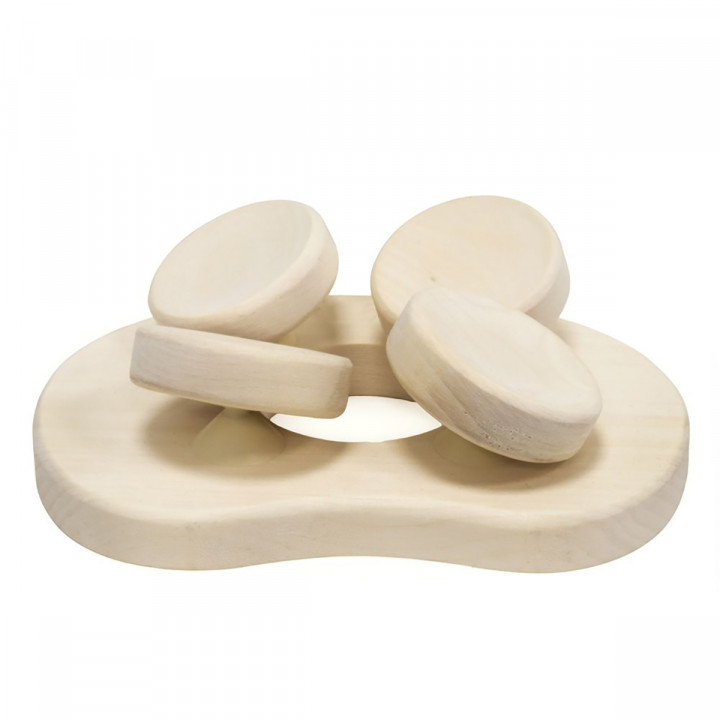 Cuscino per sauna, in confezione regalo, in legno di pioppo tremulo