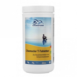 Cloro a lenta dissoluzione CHEMOCLOR T-Compresse da 20 g, 1 kg  Cloro a lenta dissoluzione CHEMOCLOR T-Compresse da 20 g, 1 kg