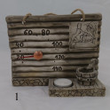 Termometro per sauna in ceramica - con candela - 1