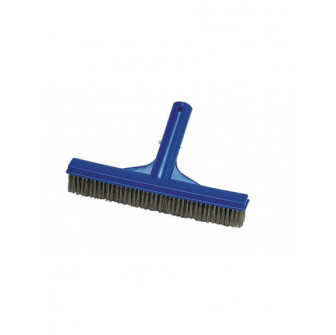 Spazzola per la pulizia della piscina con setole in acciaio inox, 26 cm