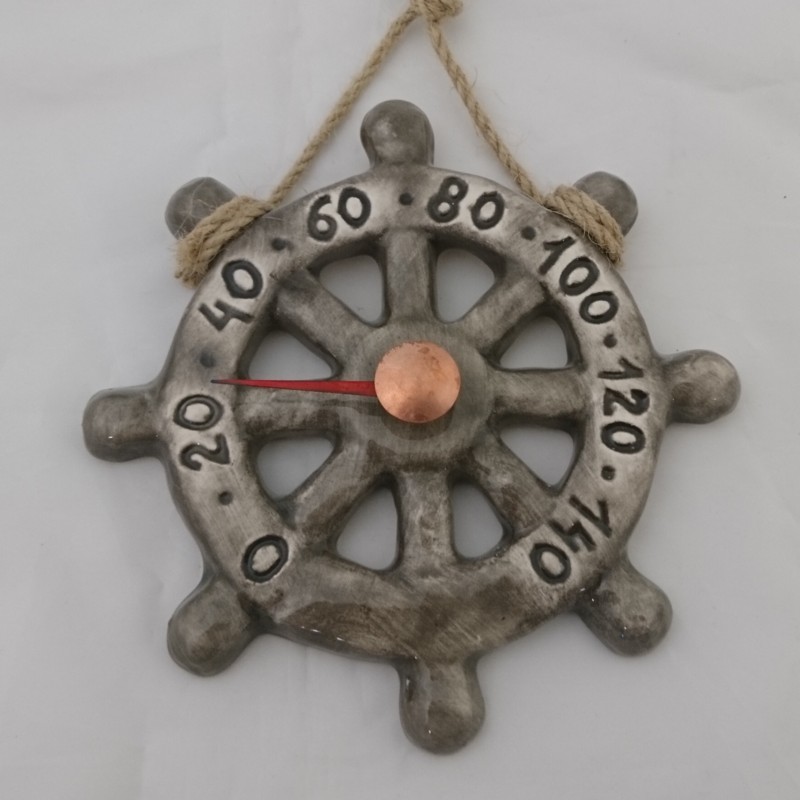 Termometro per sauna in ceramica - a rotella