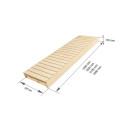 Panca per sauna, pioppo / ontano, 400x1600-2400 mm - 3