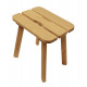 Sgabello in ontano, M 400 x 300 x 410 mm