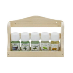 Set di fragranze ELIGA con mensola da parete in legno  Set di fragranze ELIGA con mensola da parete in legno