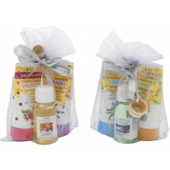 Set regalo. Miele per sauna e olio per sauna