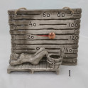 Termometro per sauna in ceramica: una piccola botte per gli aromi - 1