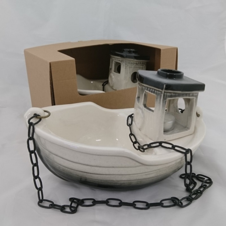 Contenitore in ceramica per profumi - trawler