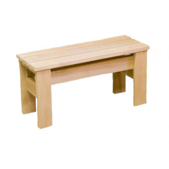 Sgabello in ontano, M 800 x 300 x 400 mm