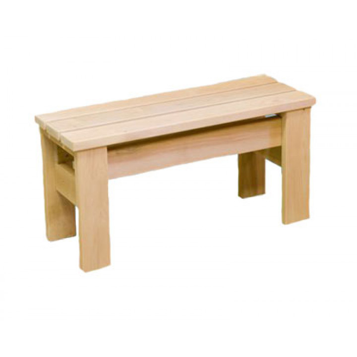 Sgabello in ontano, M 800 x 300 x 400 mm
