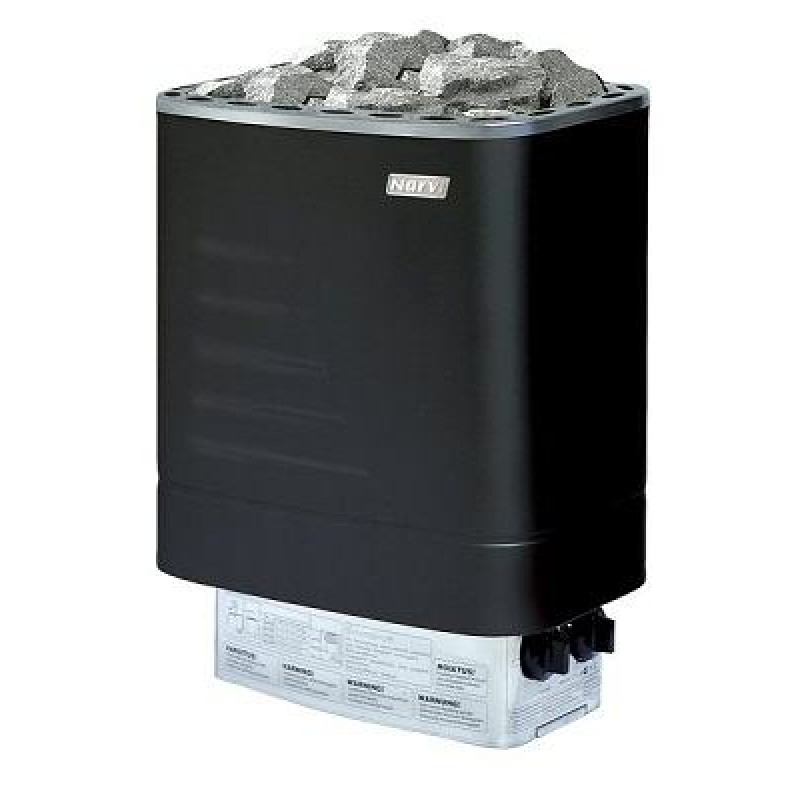 Stufa elettrica per sauna - NARVI NM, nera 6 kW