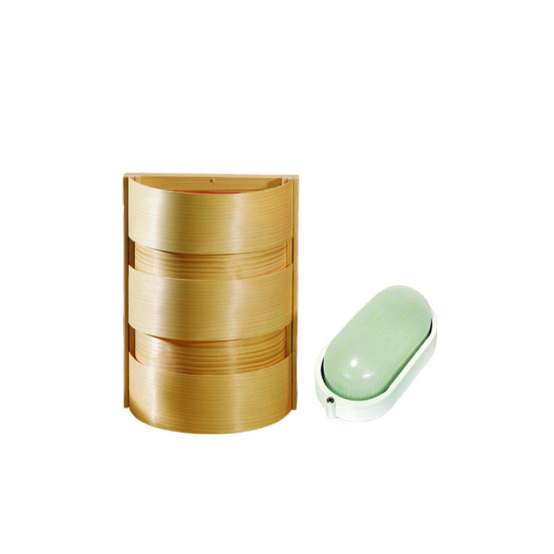 Set lampada e paralume EOS per sauna