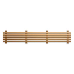 Elemento inferiore della panca per sauna, termo pioppo  Elemento inferiore della panca per sauna, termo pioppo