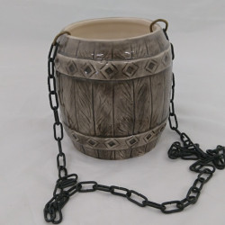 Contenitore in ceramica per profumi - botte  Contenitore in ceramica per profumi - botte