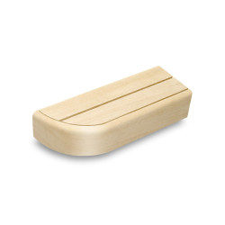 Elemento panca terminale per panche sauna modulari, aspen  Elemento panca terminale per panche sauna modulari, aspen