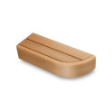 Elemento panca terminale per panche sauna modulari, Ontano - 1