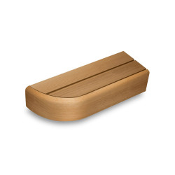 Elemento terminale per panche sauna modulari, Thermo pioppo  Elemento terminale per panche sauna modulari, Thermo pioppo