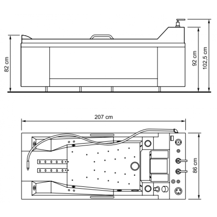 Vasca da bagno AQ-27 USM-UVM
