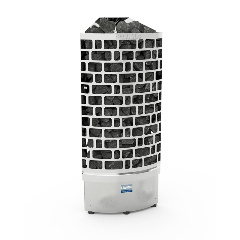 Stufa elettrica per sauna – SAWOTEC Ari Corner 9 kW, senza unità di controllo