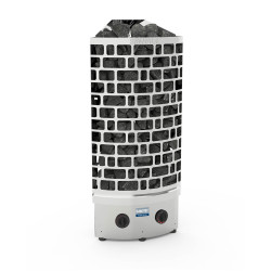 Stufa elettrica per sauna – SAWOTEC Ari Corner, con unità di controllo