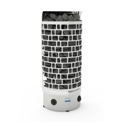 Stufa elettrica per sauna – SAWOTEC Ari Wall, con unità di controllo 