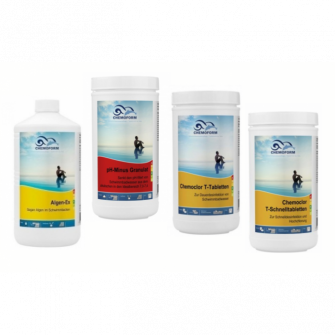 Kit chimico CHEMOFORM per piscine con filtro a cartuccia di carta, piccolo