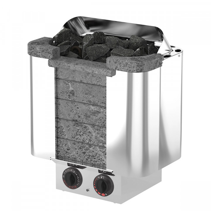 Riscaldatore elettrico per sauna – SAWOTEC Cumulus, con unità di controllo