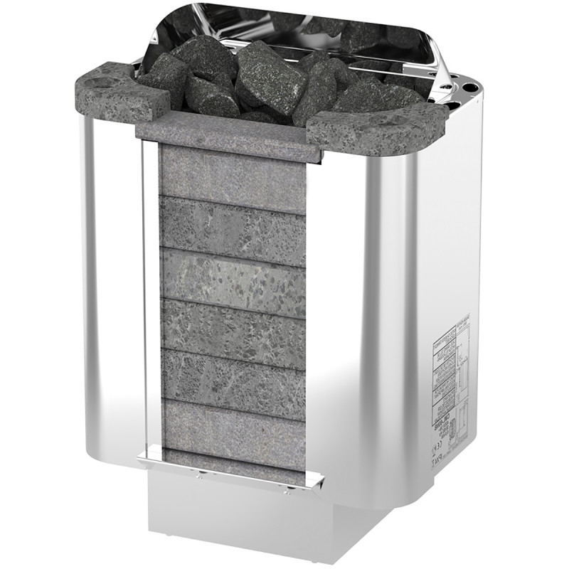 Stufa elettrica per sauna – Sawotec Cumulus CML-90NS, senza unità di controllo