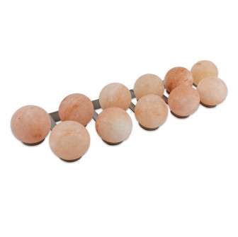 Palline di sale himalayano SAUFLEX, con supporto, 11 pezzi