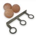 Palline di sale dell'Himalaya SAUFLEX, con supporto, 3 pz. - 2