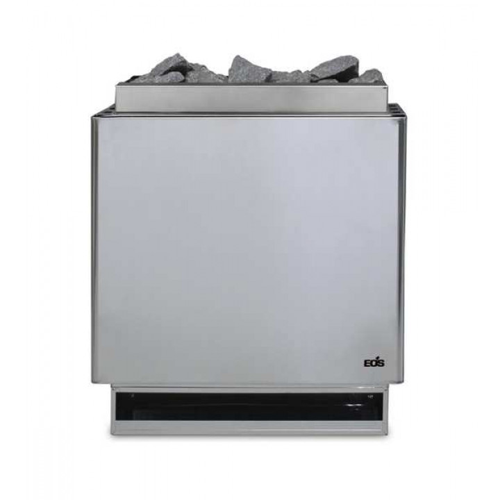 Stufa elettrica per sauna - EOS P1 W, finitura acciaio inox