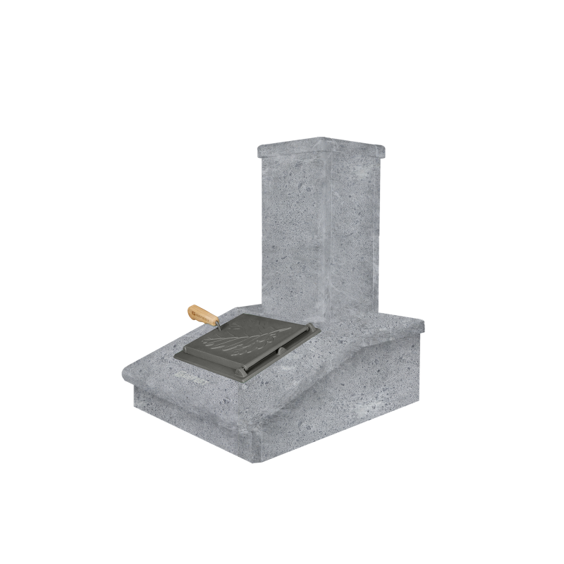 Finitura camino in pietra, pietra ollare, 540 mm