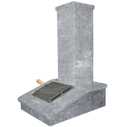 Finitura camino in pietra, pietra ollare, 790 mm  Finitura camino in pietra, pietra ollare, 790 mm