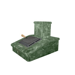 Finitura camino in pietra, serpentino, 290 mm  Finitura camino in pietra, serpentino, 290 mm