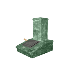 Finitura camino in pietra, serpentino, 540 mm  Finitura camino in pietra, serpentino, 540 mm