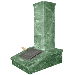 Finitura camino in pietra, serpentino, 790 mm 