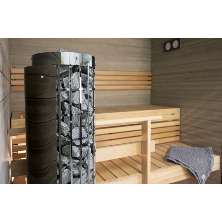 Riscaldatore elettrico per sauna - HARVIA Cilindro Black Steel PC66 6,6 kW