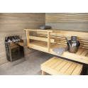 Stufa elettrica per sauna - HARVIA The Wall Black Steel SW60 6 kW - 3