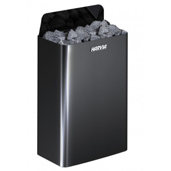 Riscaldatore elettrico per sauna - HARVIA The Wall Black Steel SW90E 9 kW