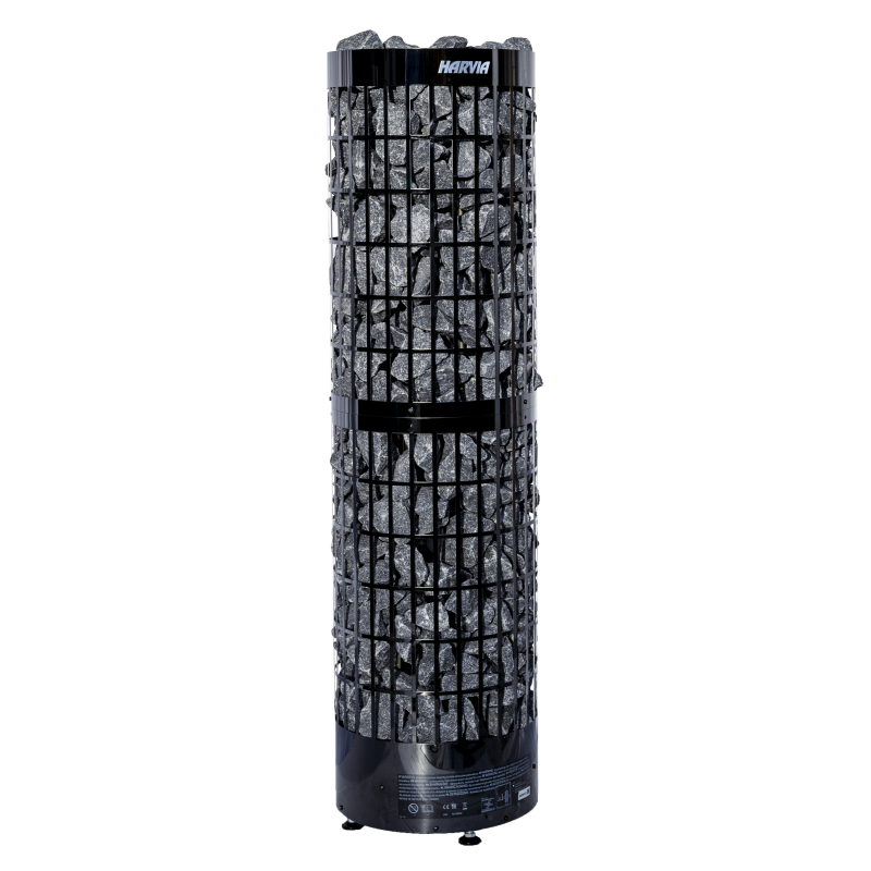 Stufa elettrica per sauna - HARVIA Cilindro Pro Black Steel PC100E/135E 10-13,2 kW