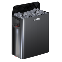 Stufa elettrica per sauna - HARVIA The Wall Black Steel SW45 4,5 kW  Stufa elettrica per sauna - HARVIA The Wall Black Steel SW45 4,5 kW